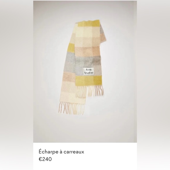 Acne Studios - Mohair Checked Scarf - Picture 7 of 8